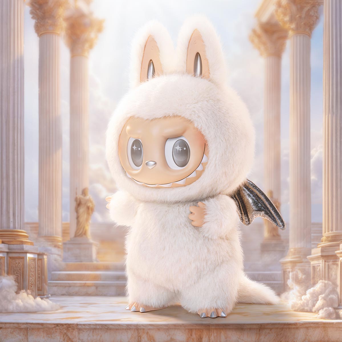 Labubu Zimomo Angel In Clouds