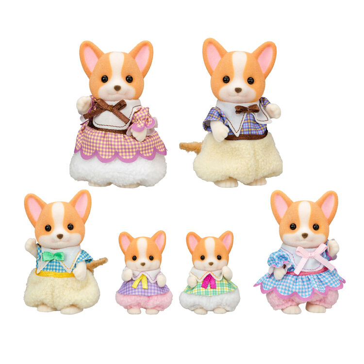 Sylvanian Families Familia : Corgi (Set Completo)