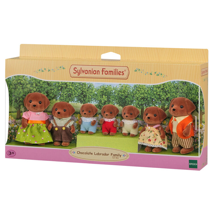 Sylvanian Famillies - Labradores Chocolate (Set Familia)