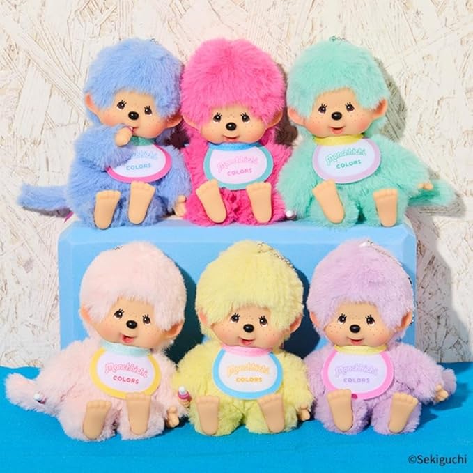 Monchhichi Colors : Morado Lila (Llavero de Peluche)