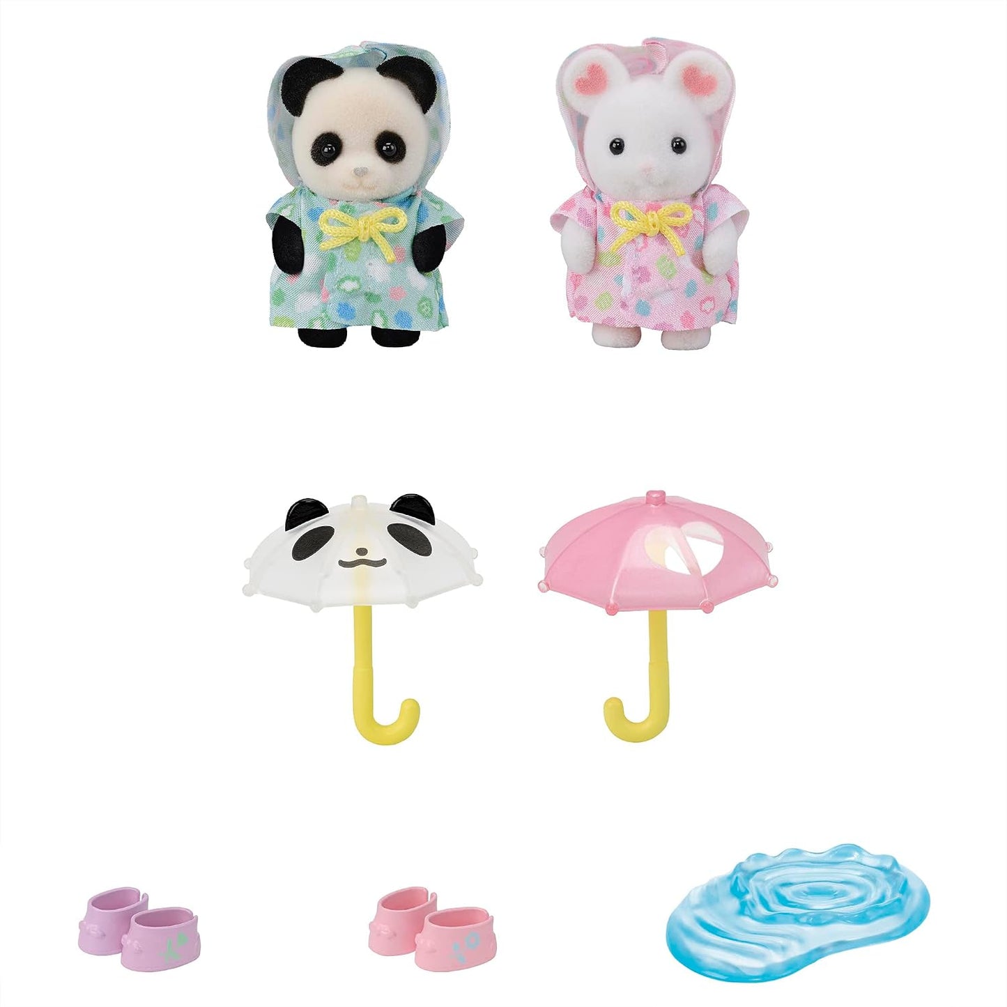 Sylvanian Families Bebés : Paraguas Dia Lluvioso (Set Completo)