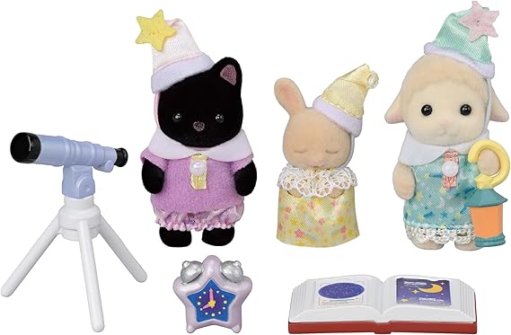 Sylvanian Famillies - Fiesta de Pijamas Astronomo (Set Especial)
