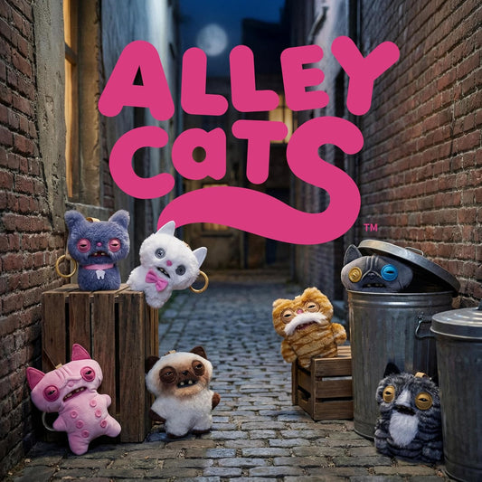 Fuggler Llavero : Alley Cats - Gato Gris (Peluche)
