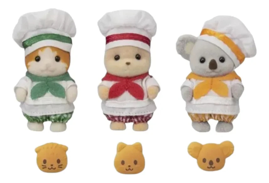 Sylvanian Famillies - Trío De Panaderos (Set Especial) - KatittoLand