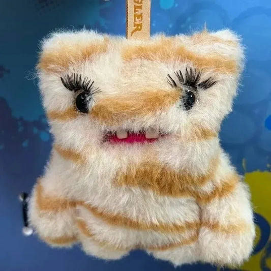 Fuggler Llavero : Baddies - Mounstruo Beige Cebra (Peluche)