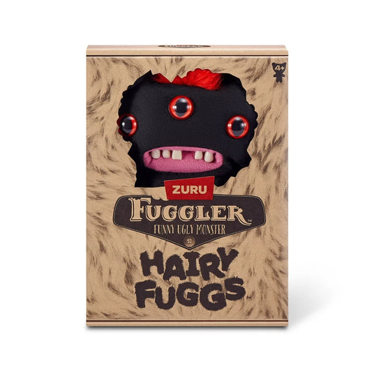 Fuggler Hairy : Negro Moicano Rojo Peludo (Peluche)