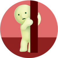 Smiski Living : Escondiéndose (Figura Abierta)