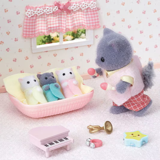 Sylvanian Families Trillizos : Gato Persa (Set Completo)