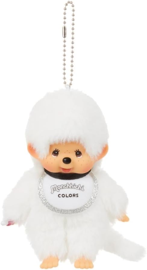 Monchhichi Colors : Blanco (Llavero de Peluche)