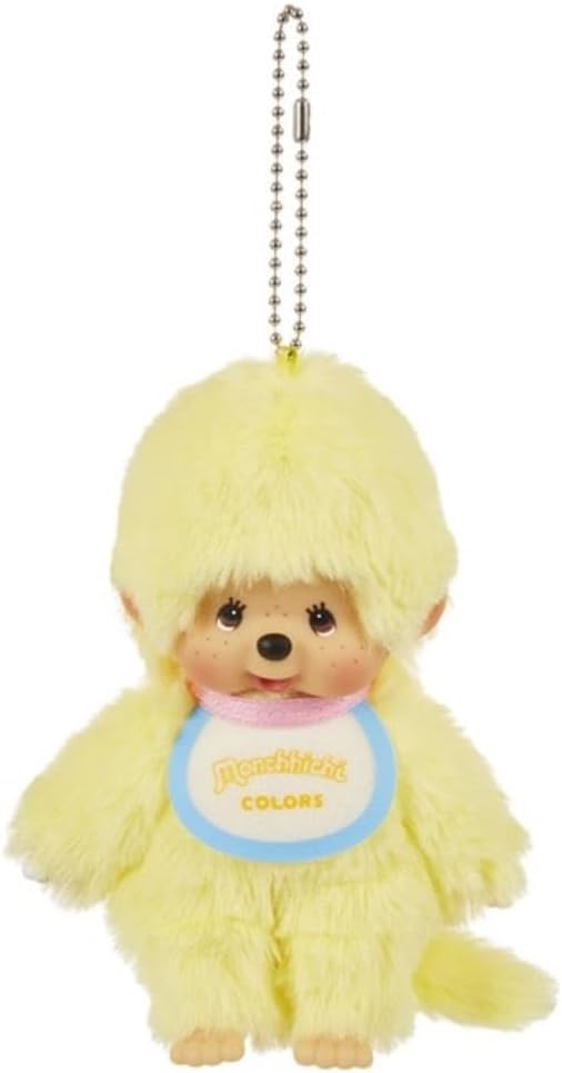 Monchhichi Colors : Amarillo (Llavero de Peluche)