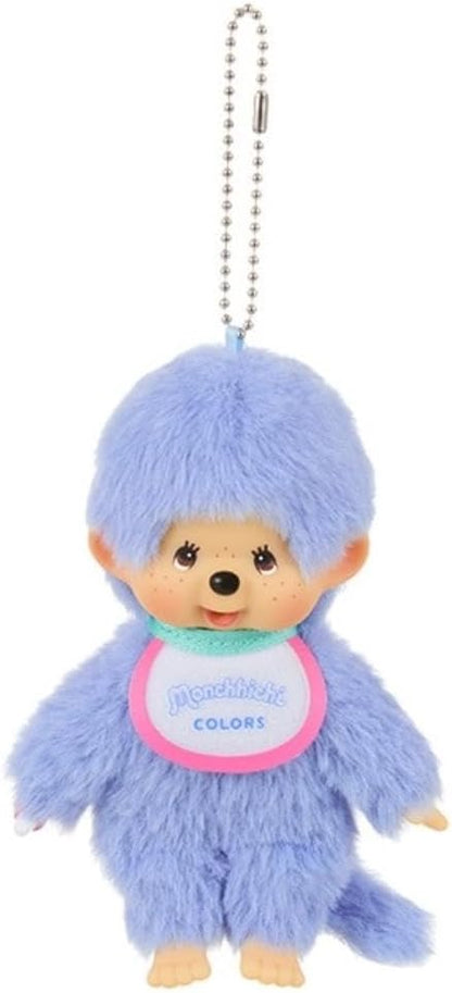 Monchhichi Colors : Azul (Llavero de Peluche)