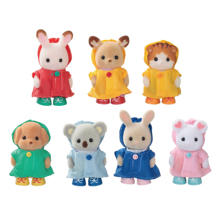 Sylvanian Famillies - Bebés Con Impermeables (Set Especial)