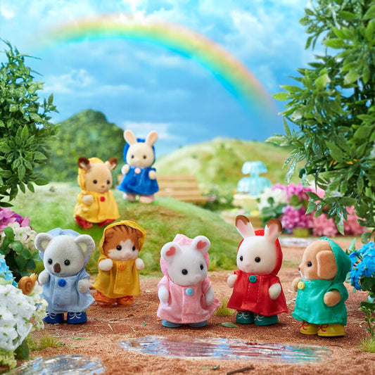 Sylvanian Famillies - Bebés Con Impermeables (Set Especial)