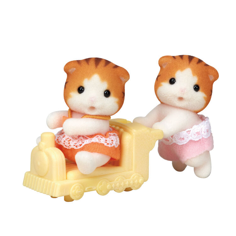 Sylvanian Families Gemelos : Gato Naranja (Set Completo)