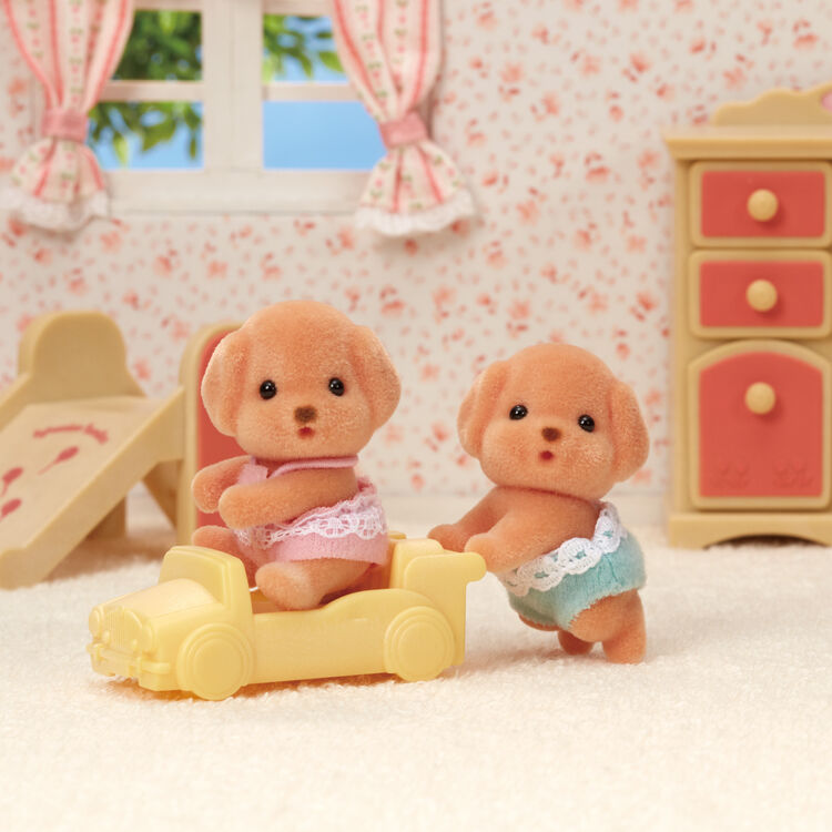 Sylvanian Families Gemelos : Perro Puddle (Set Completo)