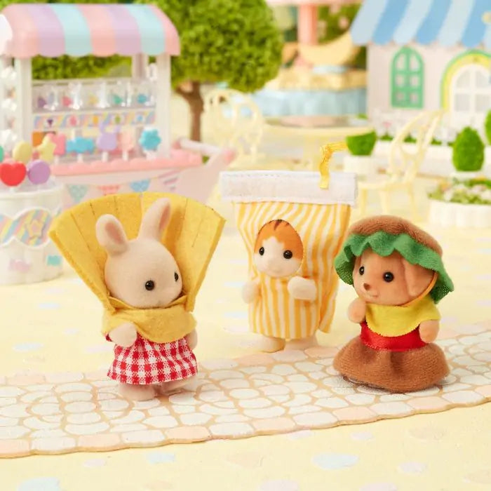 Set Bebés Hamburguesas - Sylvanian Families Calico Critters Ternurines
