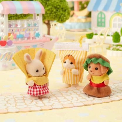 Set Bebés Hamburguesas - Sylvanian Families Calico Critters Ternurines