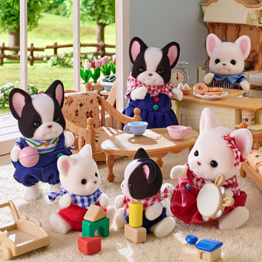 Sylvanian Famillies - Bulldog Francés (Set Familia)