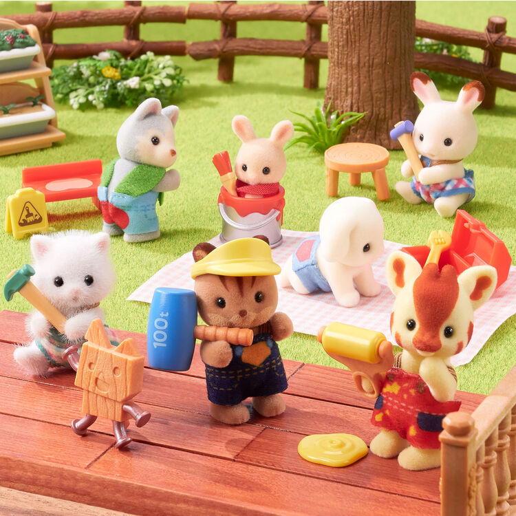 Sylvanian Famillies - Constructores Trabajadores (Caja Sobre Sorpresa) (Copia)
