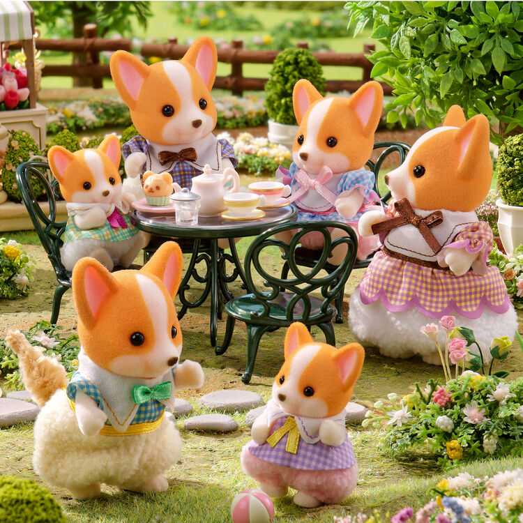 Sylvanian Families Familia : Corgi (Set Completo)