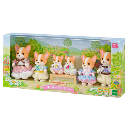 Sylvanian Families Familia : Corgi (Set Completo)