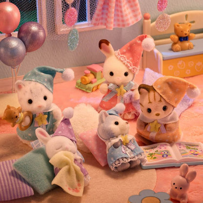 Sylvanian Families Bebés : Fiesta de Pijamas (Set Completo)