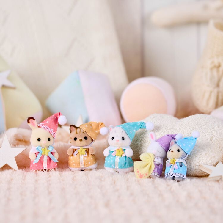 Sylvanian Families Bebés : Fiesta de Pijamas (Set Completo)