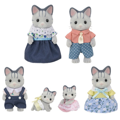 Sylvanian Families Familia : Gatos Pescadores (Set Completo)