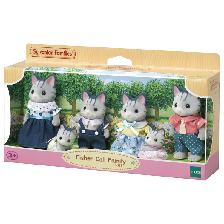 Sylvanian Families Familia : Gatos Pescadores (Set Completo)