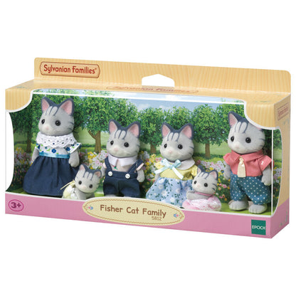 Sylvanian Families Familia : Gatos Pescadores (Set Completo)