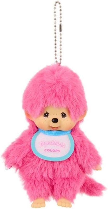 Monchhichi Colors : Rosa Fuerte (Llavero de Peluche)