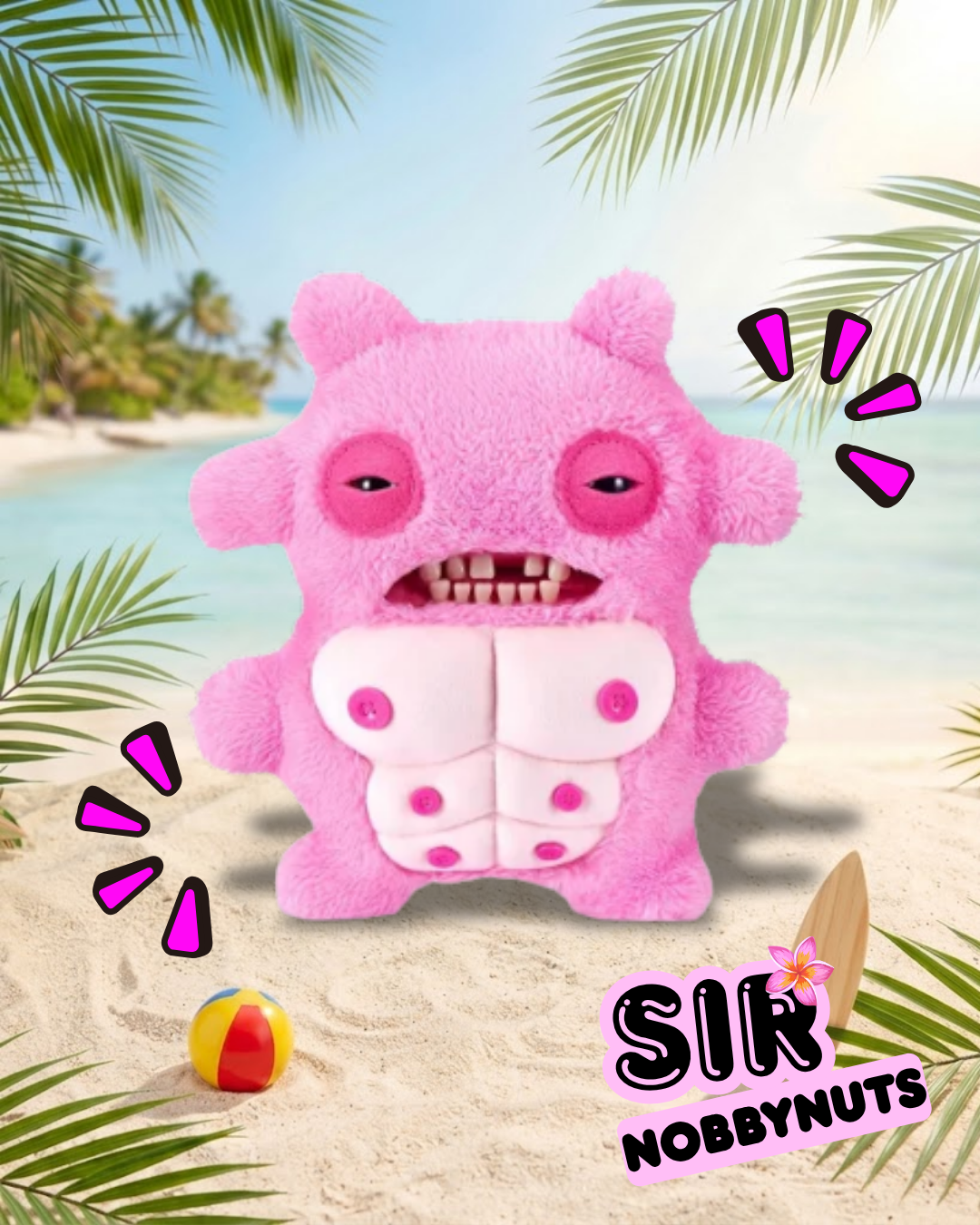 PREVENTA - Fuggler Nipples : Rosa Musculoso (Peluche)