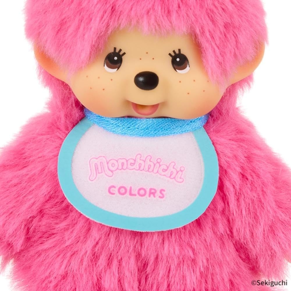 Monchhichi Colors : Rosa Fuerte (Llavero de Peluche)