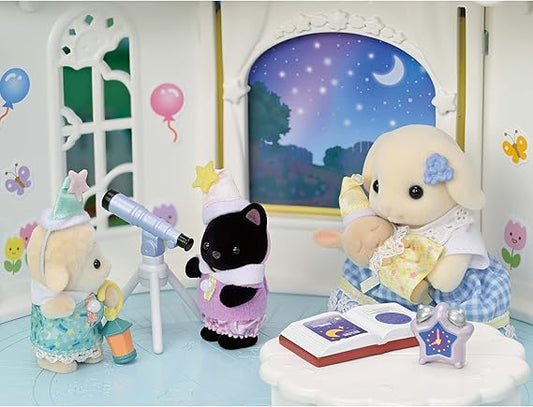 Sylvanian Famillies - Fiesta de Pijamas Astronomo (Set Especial)