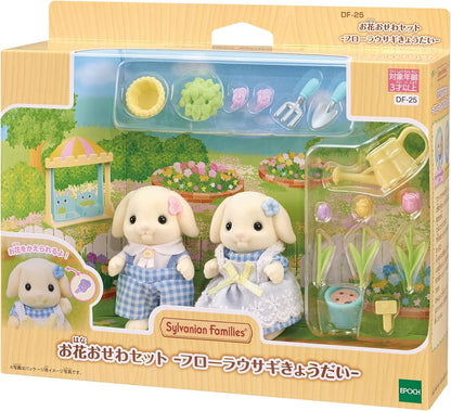 Sylvanian Families Hermanos : Conejo Flora (Set Completo)