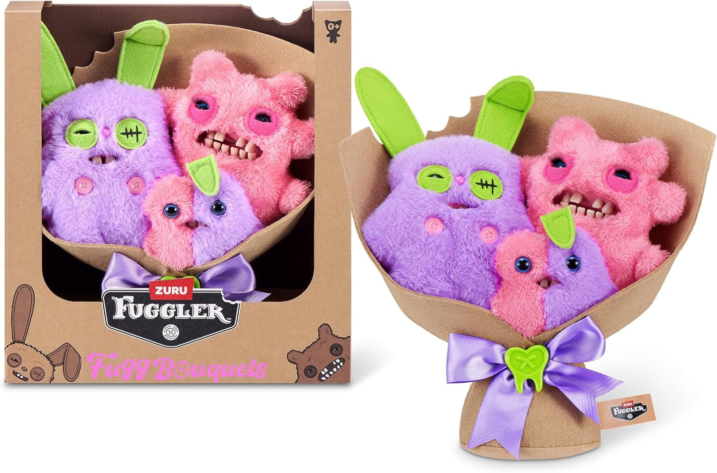 Fuggler Bouquets : Ramo Morado Rosa (Peluche)