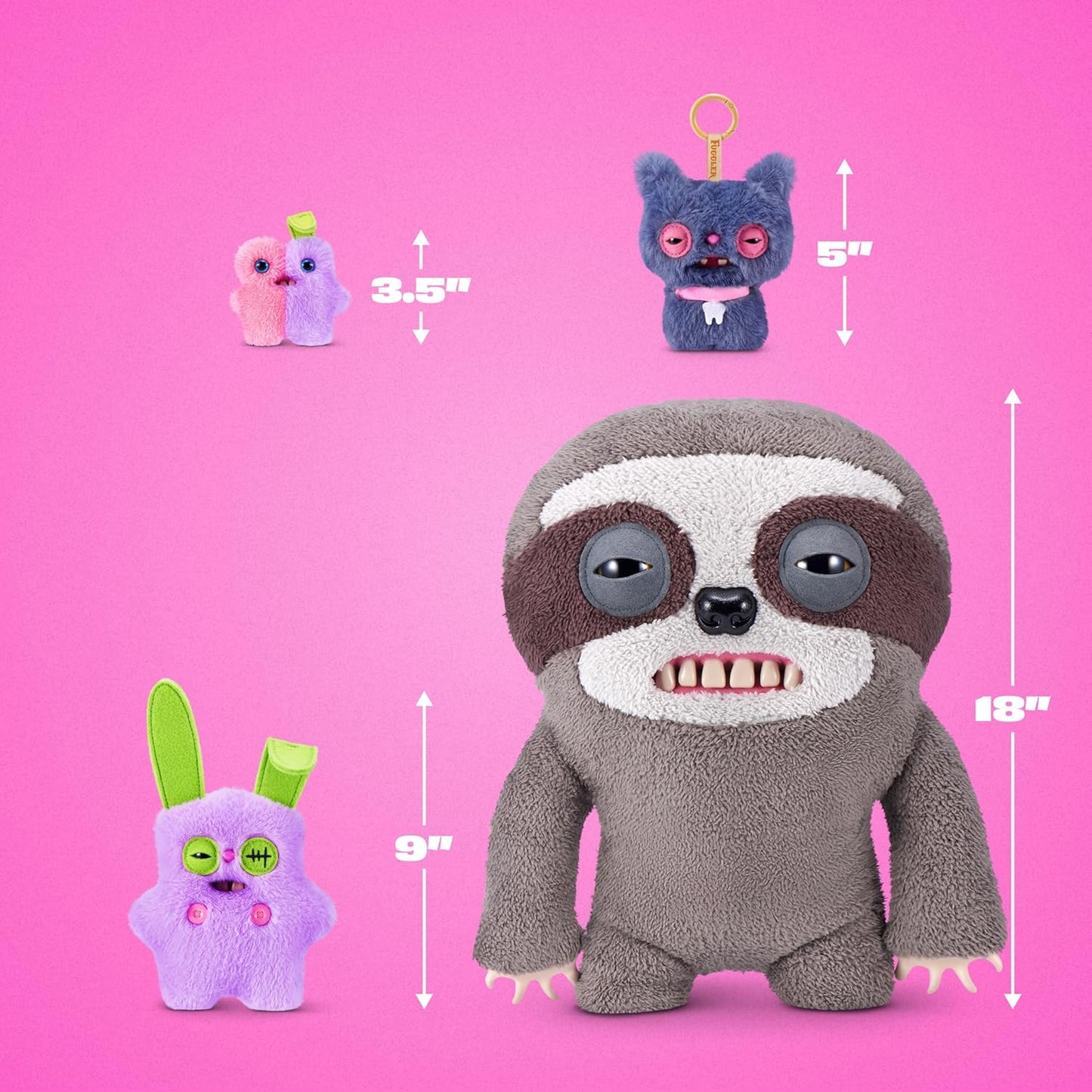 Fuggler Bouquets : Ramo Morado Rosa (Peluche)