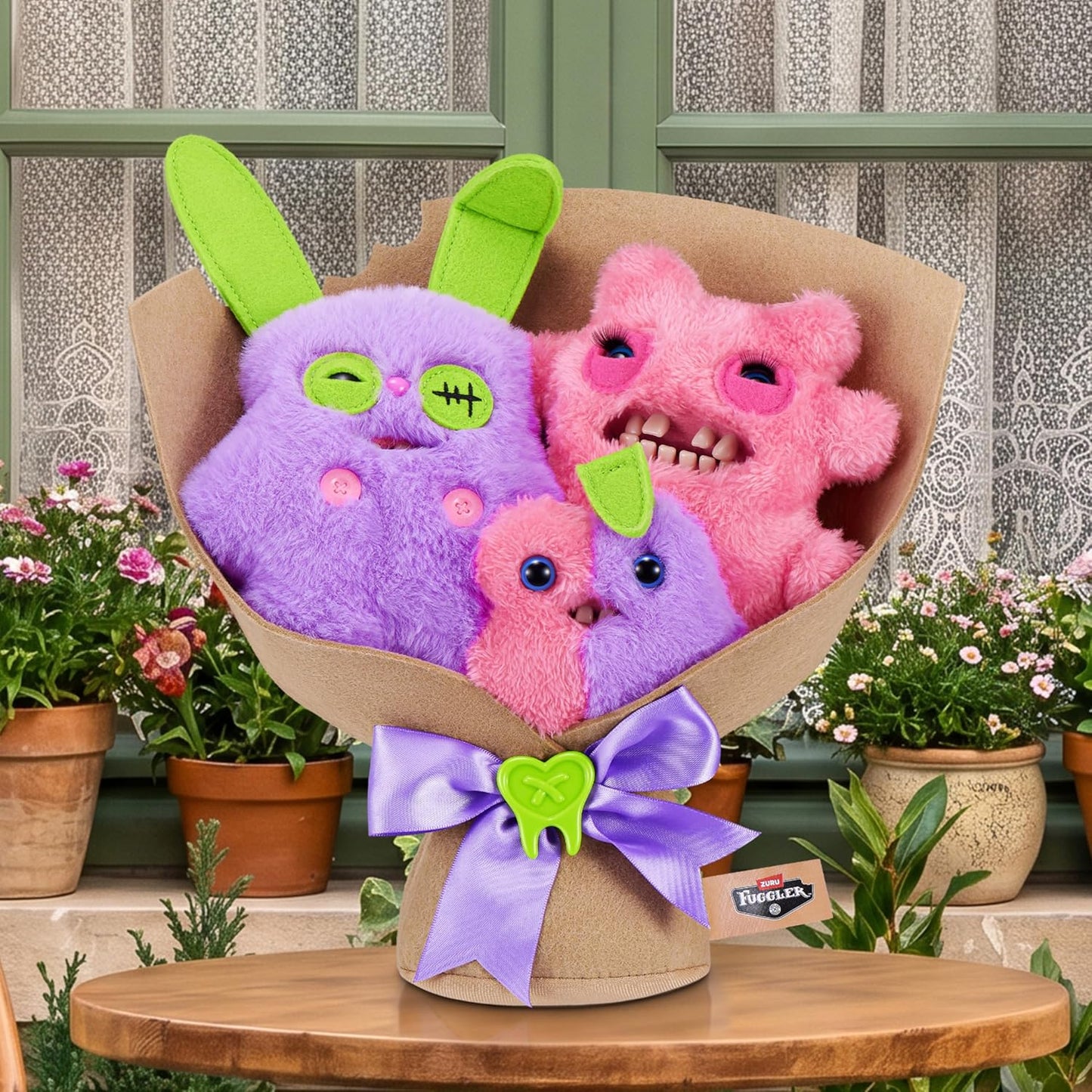 Fuggler Bouquets : Ramo Morado Rosa (Peluche)