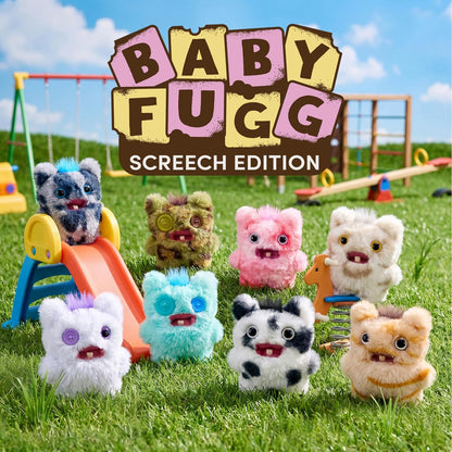 Fuggler Baby Screech : Gris Oscuro (Peluche Pequeño)