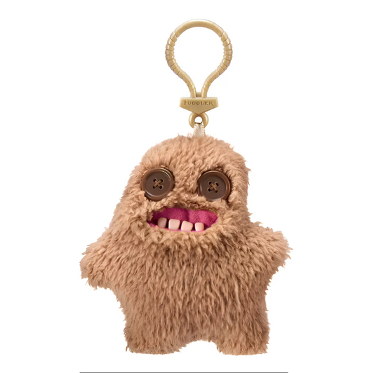 Fuggler Llavero : Café - Ojos Botón (Peluche)