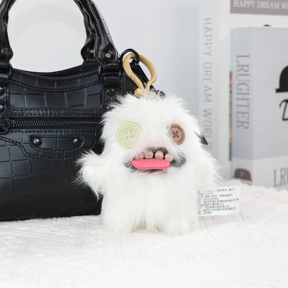Fuggler Llavero : Blanco - Lengua (Peluche)