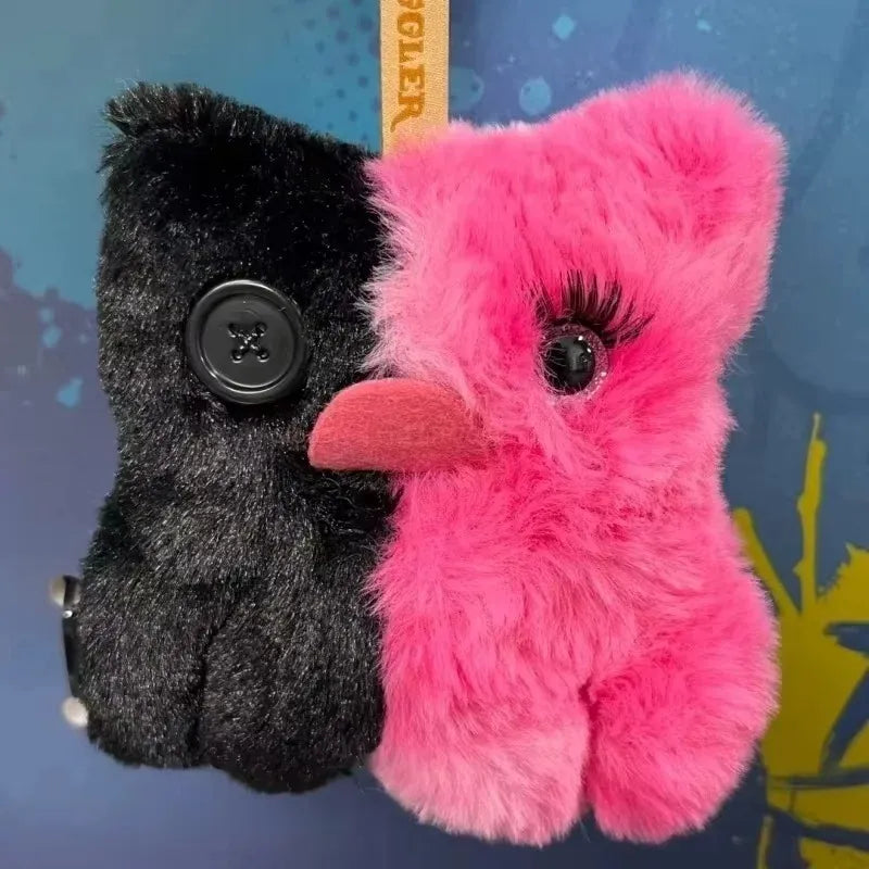 Fuggler Llavero : Baddies - Mounstruo Negro Rosa (Peluche)