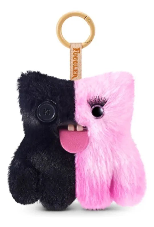 Fuggler Llavero : Baddies - Mounstruo Negro Rosa (Peluche)