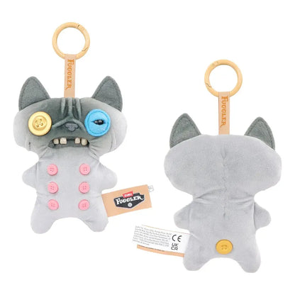Fuggler Llavero : Alley Cats - Gato Gris Pelón Secreto (Peluche)