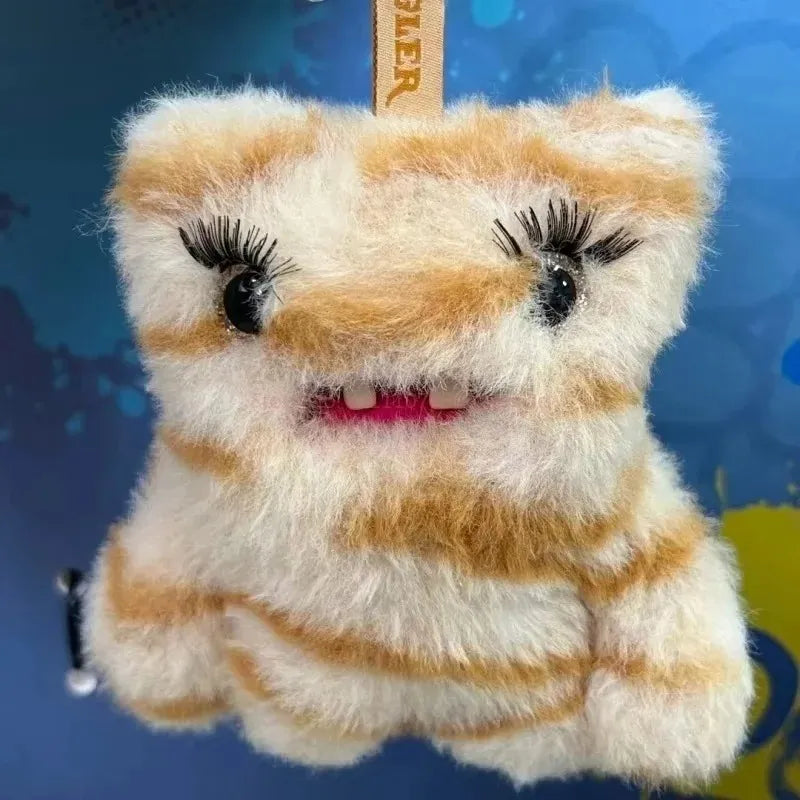 Fuggler Llavero : Baddies - Mounstruo Beige Cebra (Peluche)
