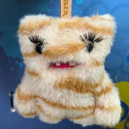 Fuggler Llavero : Baddies - Mounstruo Beige Cebra (Peluche)