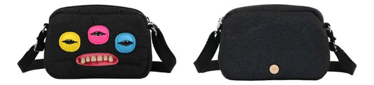 Fuggler Bolsa : Negra Ojos de Colores (Bandolera)