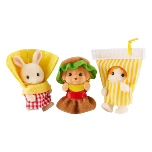 Set Bebés Hamburguesas - Sylvanian Families Calico Critters Ternurines
