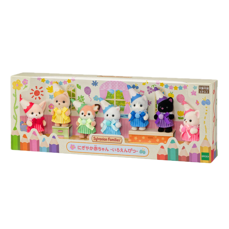 Sylvanian Famillies - Bebés Lapices De Colores (Set Especial)
