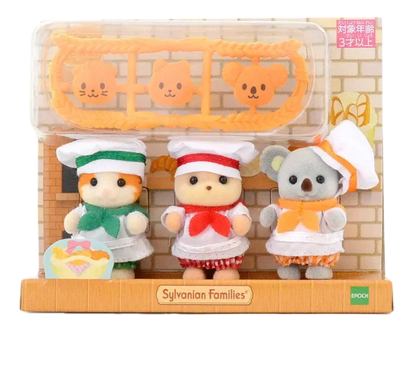 Sylvanian Famillies - Trío De Panaderos (Set Especial) - KatittoLand